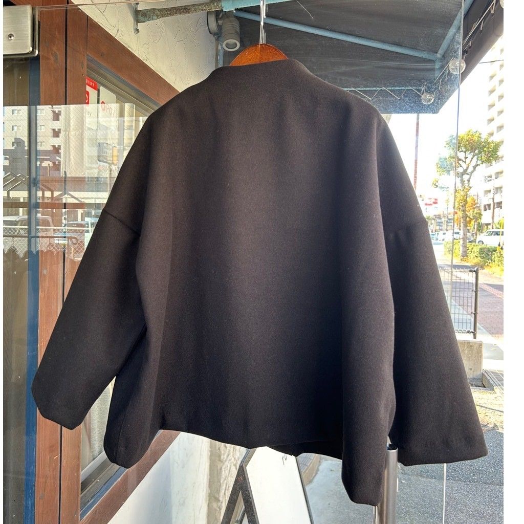 ライトメルトン ノッチジャケット ブラック