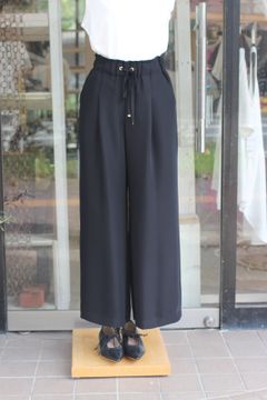 ダブルクロスワイドイージーパンツ ブラック