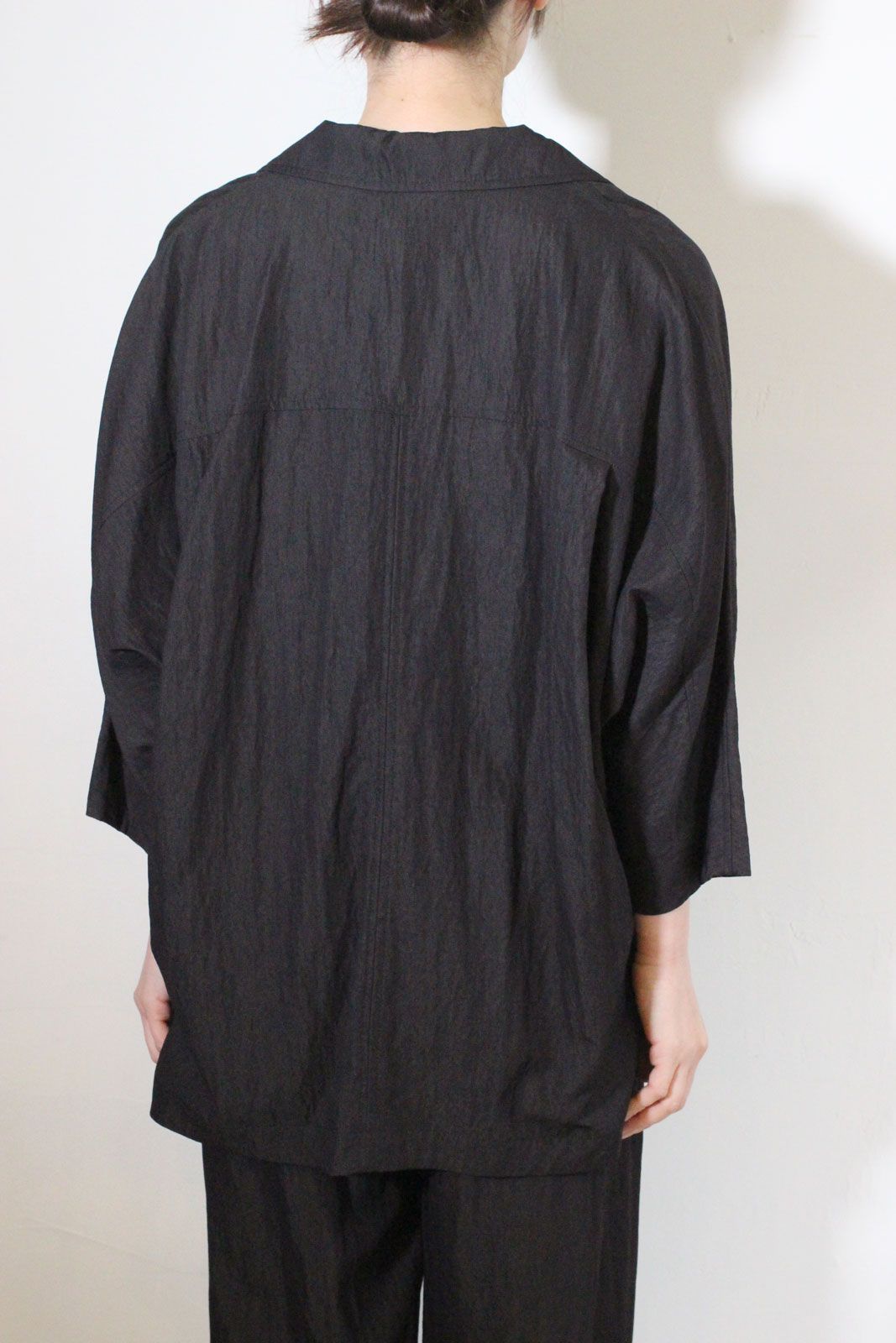 [4861-006KK] リラックスツイルドルマンJK ブラック