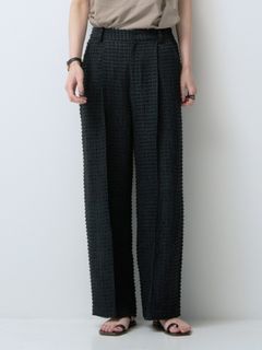 [3863-654YM] ドットJQストレートPT ブラック