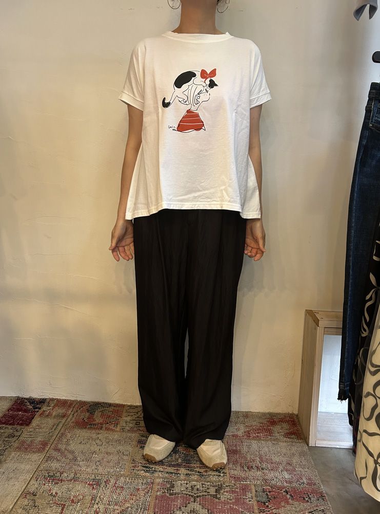 コンパクト天竺 おそろいのふたり ミナミTシャツ レッド