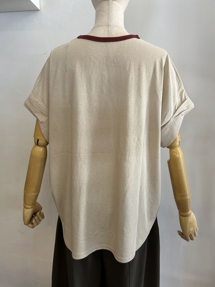 ロゴリンガーTシャツ ベージュ