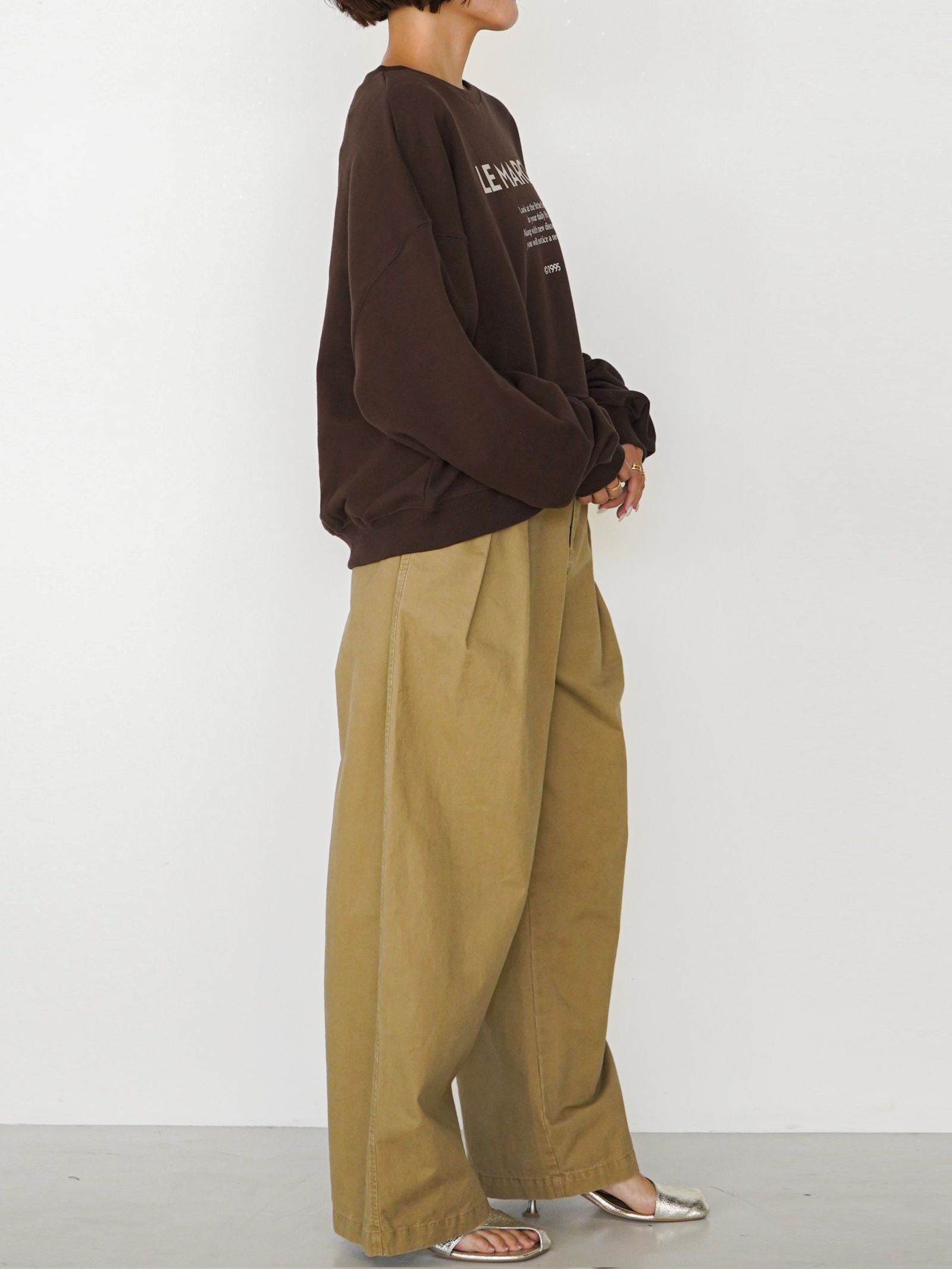 [8454-132KK] MARCHEスウェットPO ブラウン