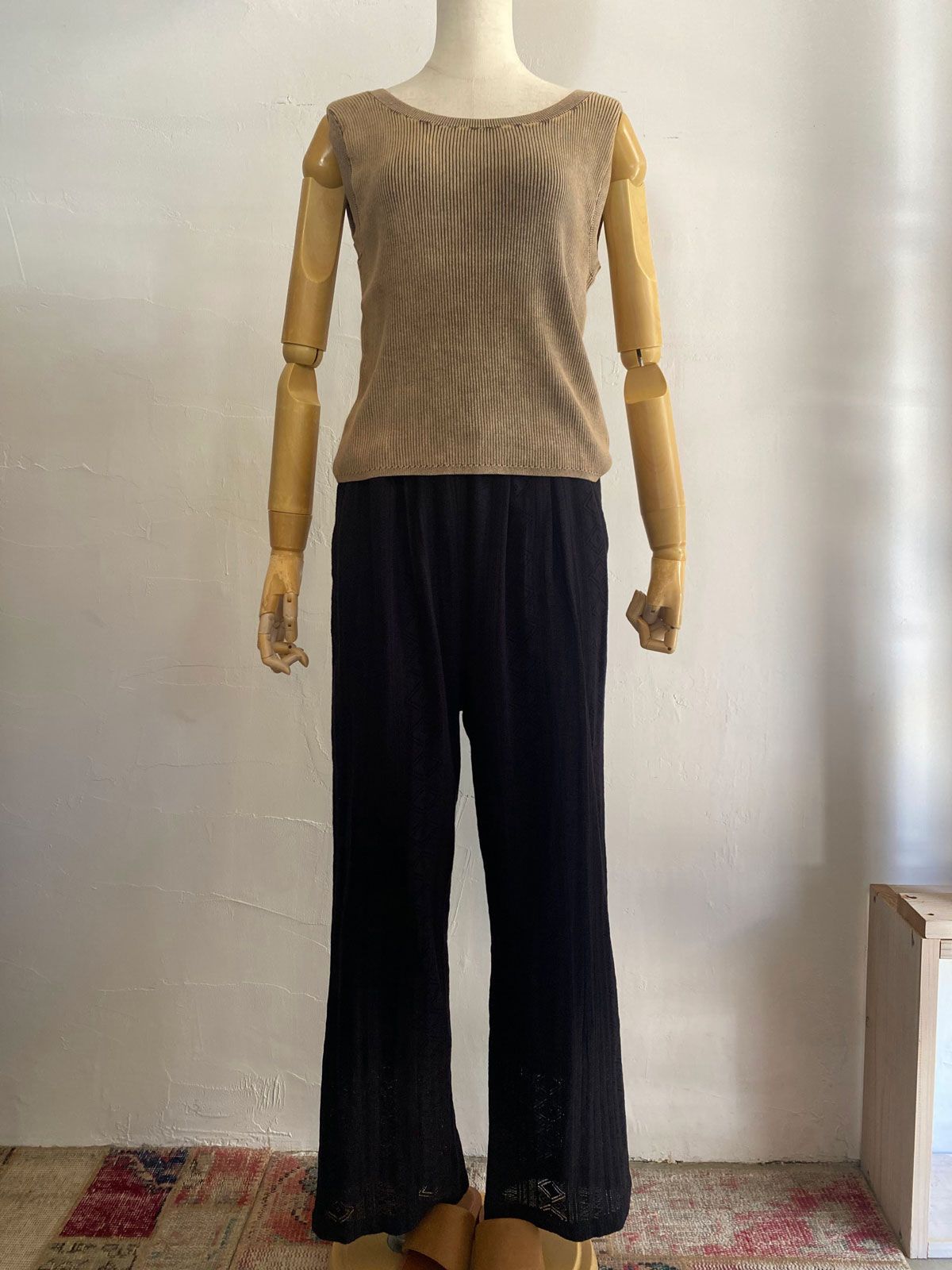 LACE PANTS ブラック
