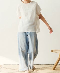 刺繍ブラウス オフホワイト