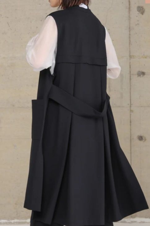 アモーレポンチロングジレ ダークグレー