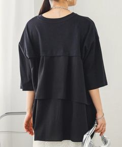 バックフリルTシャツ ブラック
