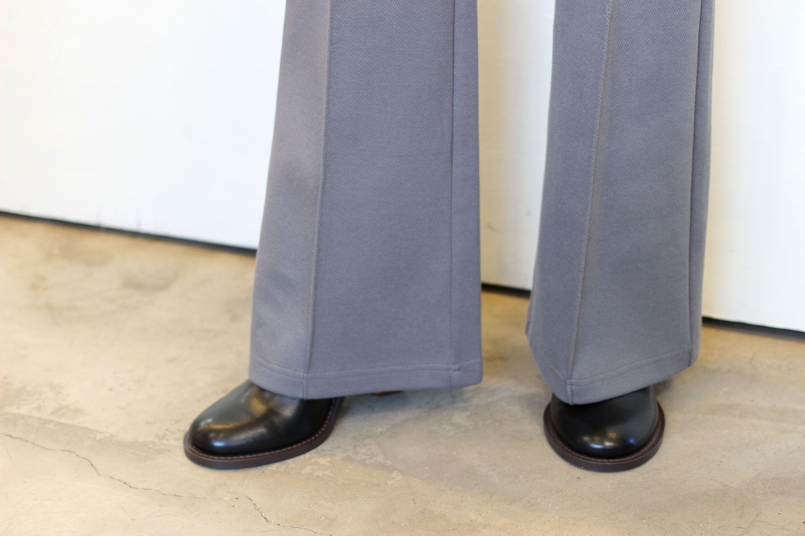 ジャージーフレアパンツ2 グレー