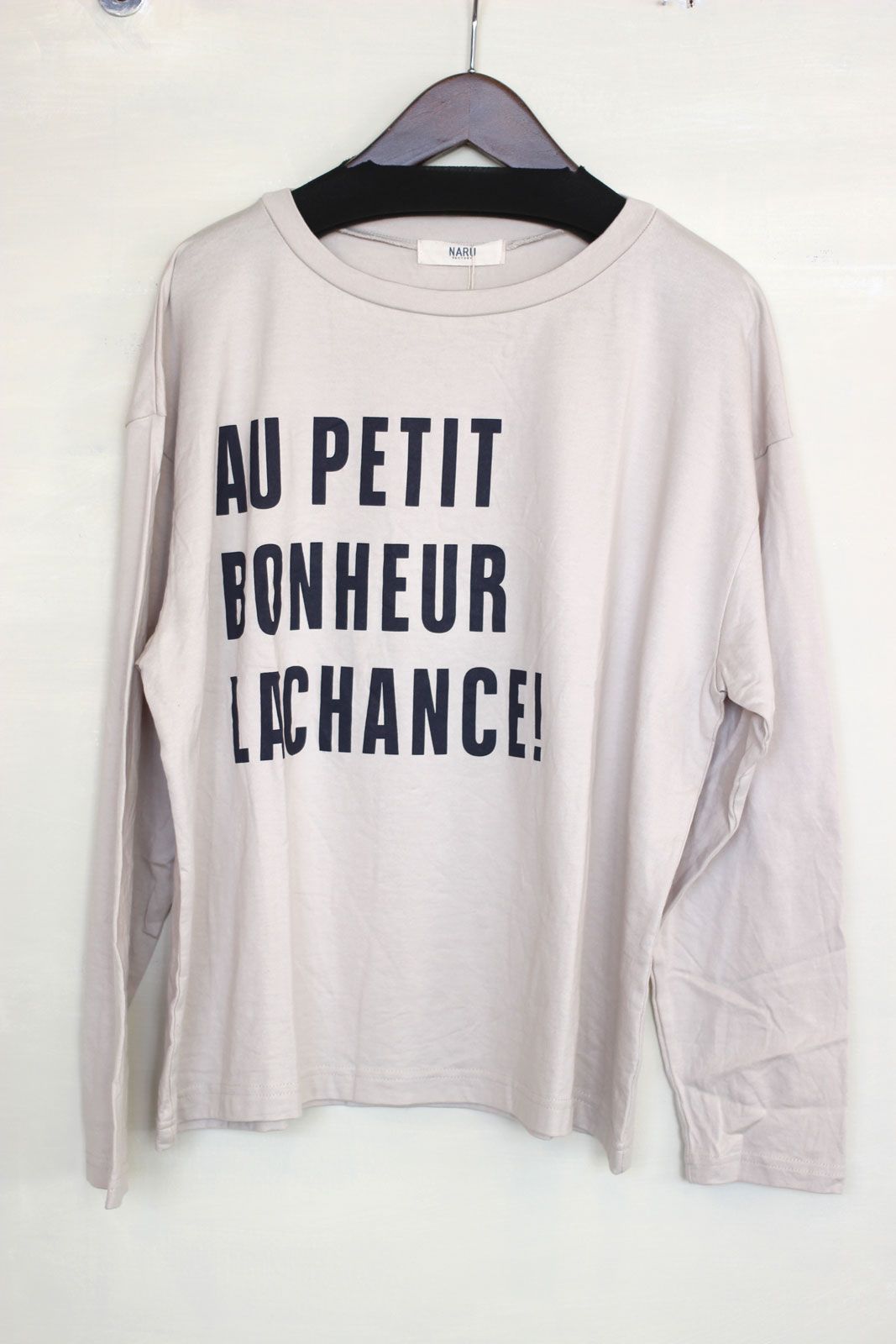 起毛クラシック天竺LACHANCEプリントTシャツ エクリュ