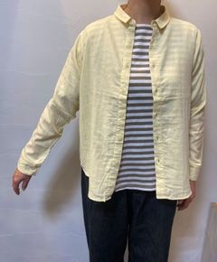 ダブルガーゼシャツ イエロー
