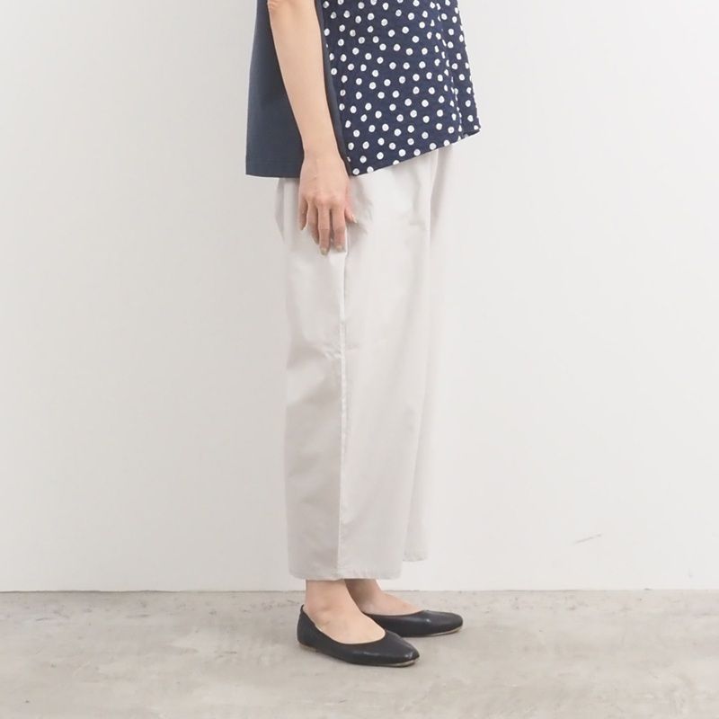 タイプライターエッグパンツ グレージュ