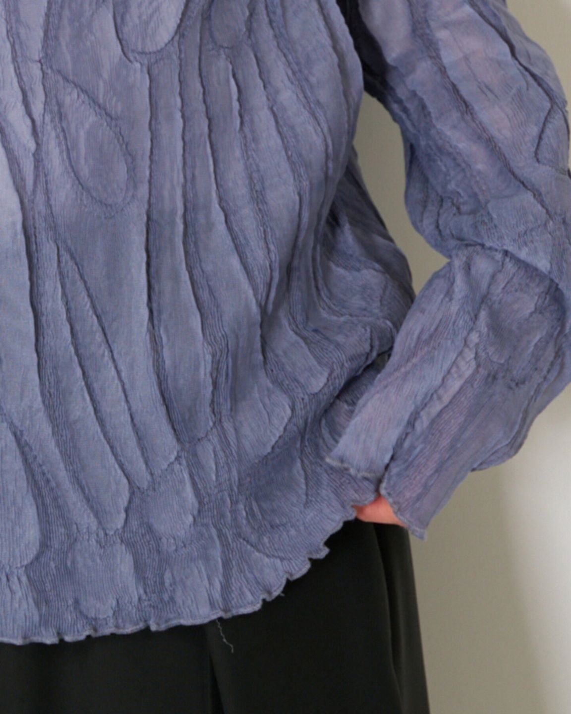 [8563-690BT] モチーフリンクルPO サックス