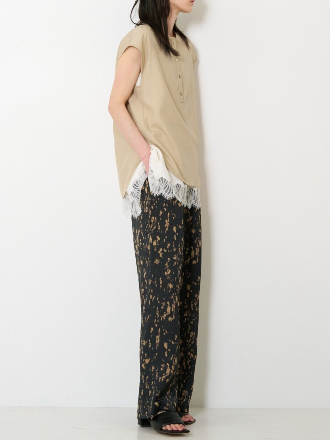 [1563-636MK] クリーンフォルムフレンチSH ライトベージュ