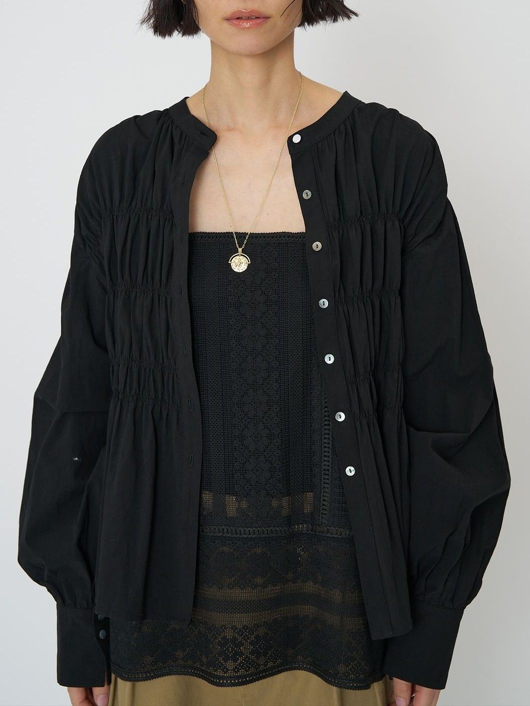 [1961-013KK] コットンシャーリングBL ホワイト