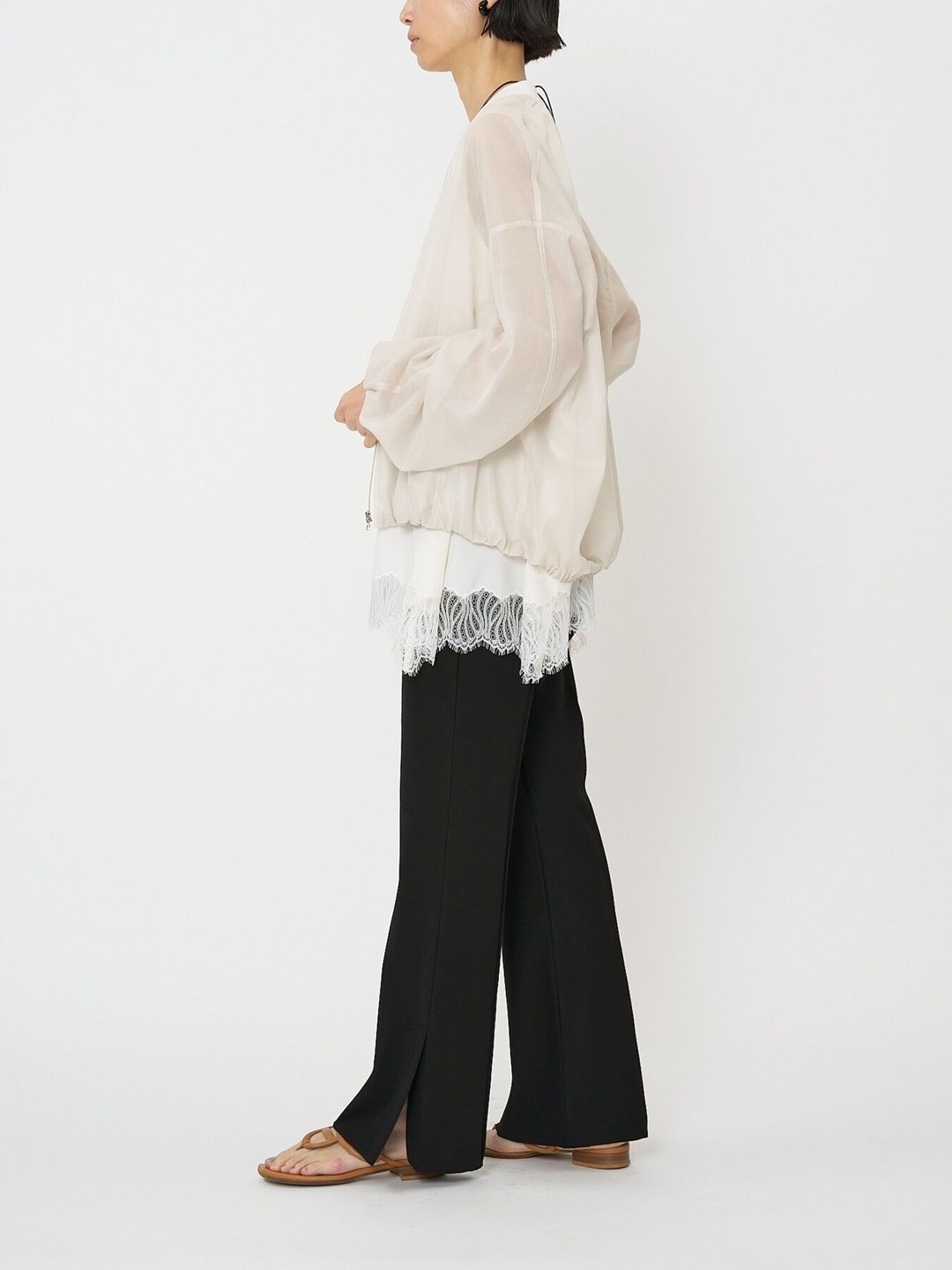 [3861-069-2GL] ソフトリブフレアPT ライトベージュ