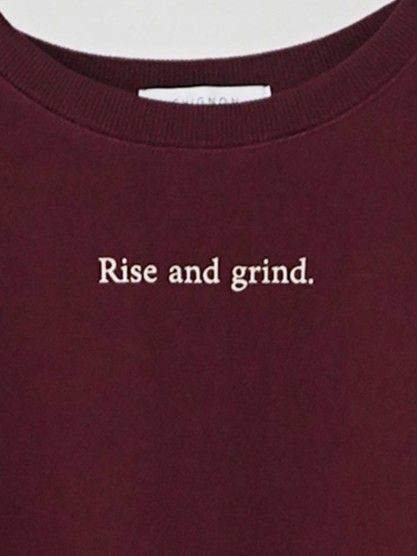 [8454-131KK] RiseミニロゴスウェットPO ボルドー