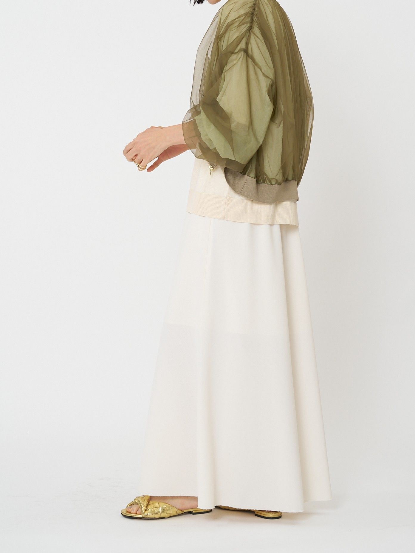 [2561-028BZ] サマーメッシュ麻混バイアスSK ブラック