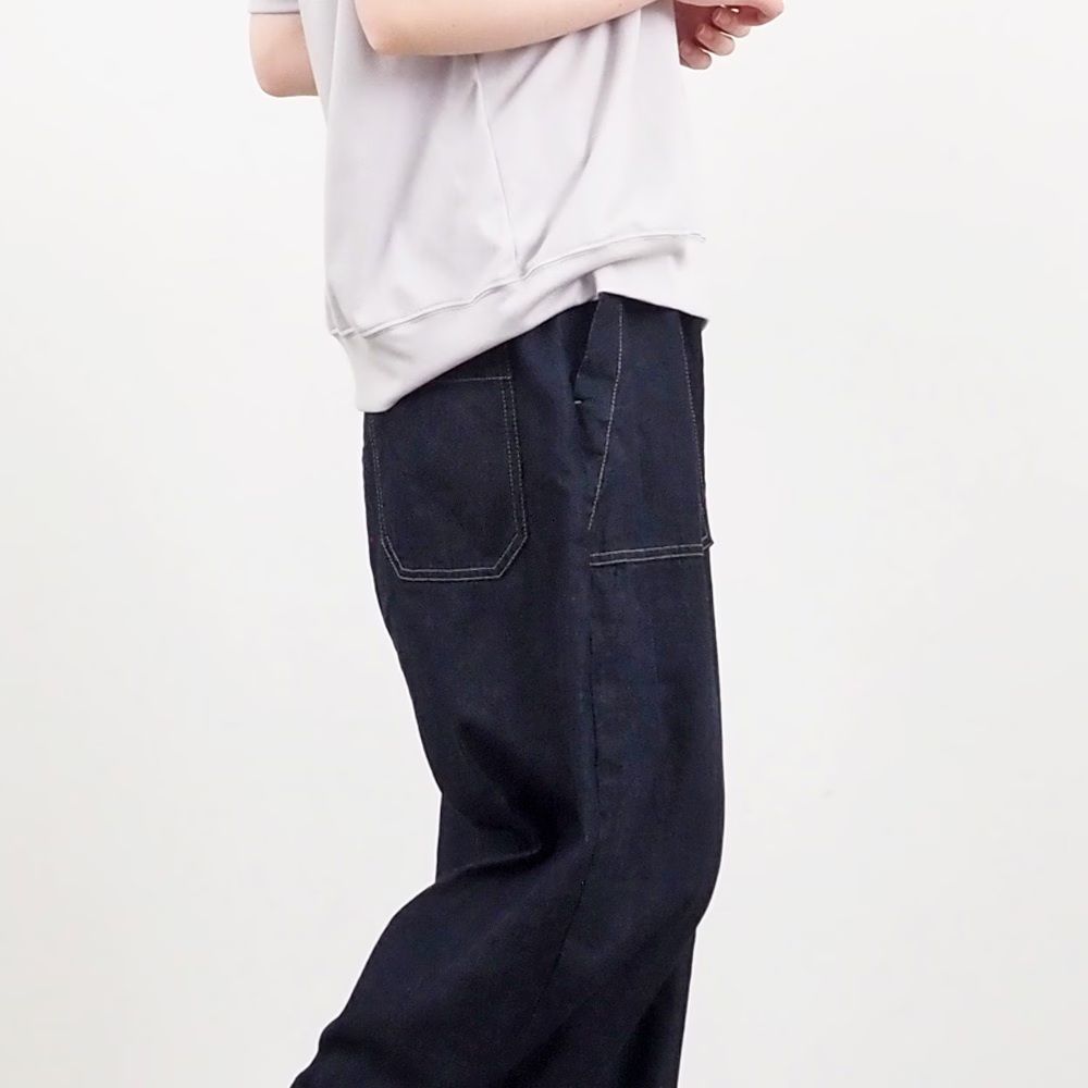 8ozムラデニムクラフトパンツ インディゴ