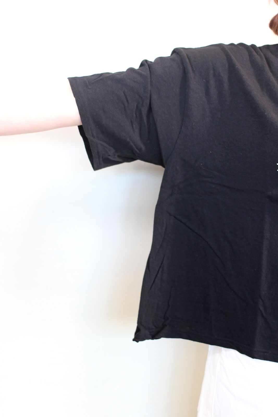 びっくり猫Tシャツ ブラック