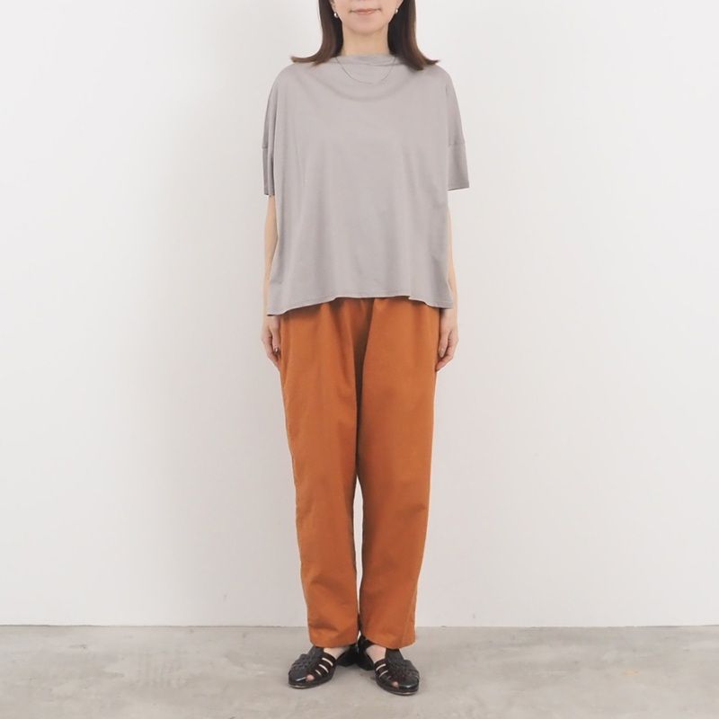 強撚天竺ワイドTシャツ グレー