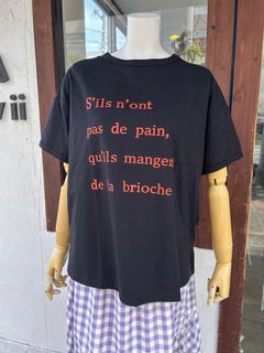 モイストソフト天竺タイプライタープリントTシャツ ブラックxピンク