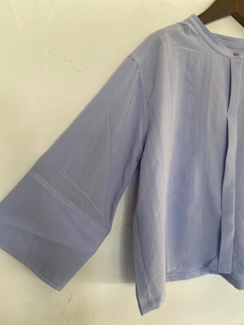 スパローン カフスポイントシャツ ブルーパープル