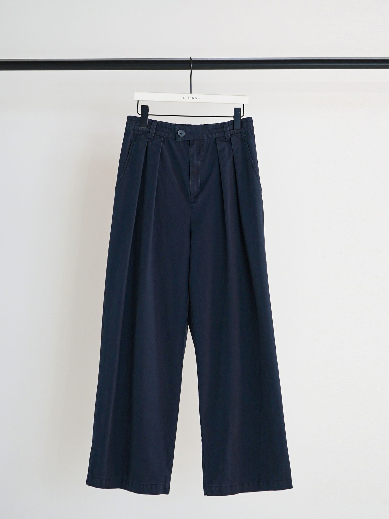 [3261-045BT] ウォッシュドチノPT ネイビー