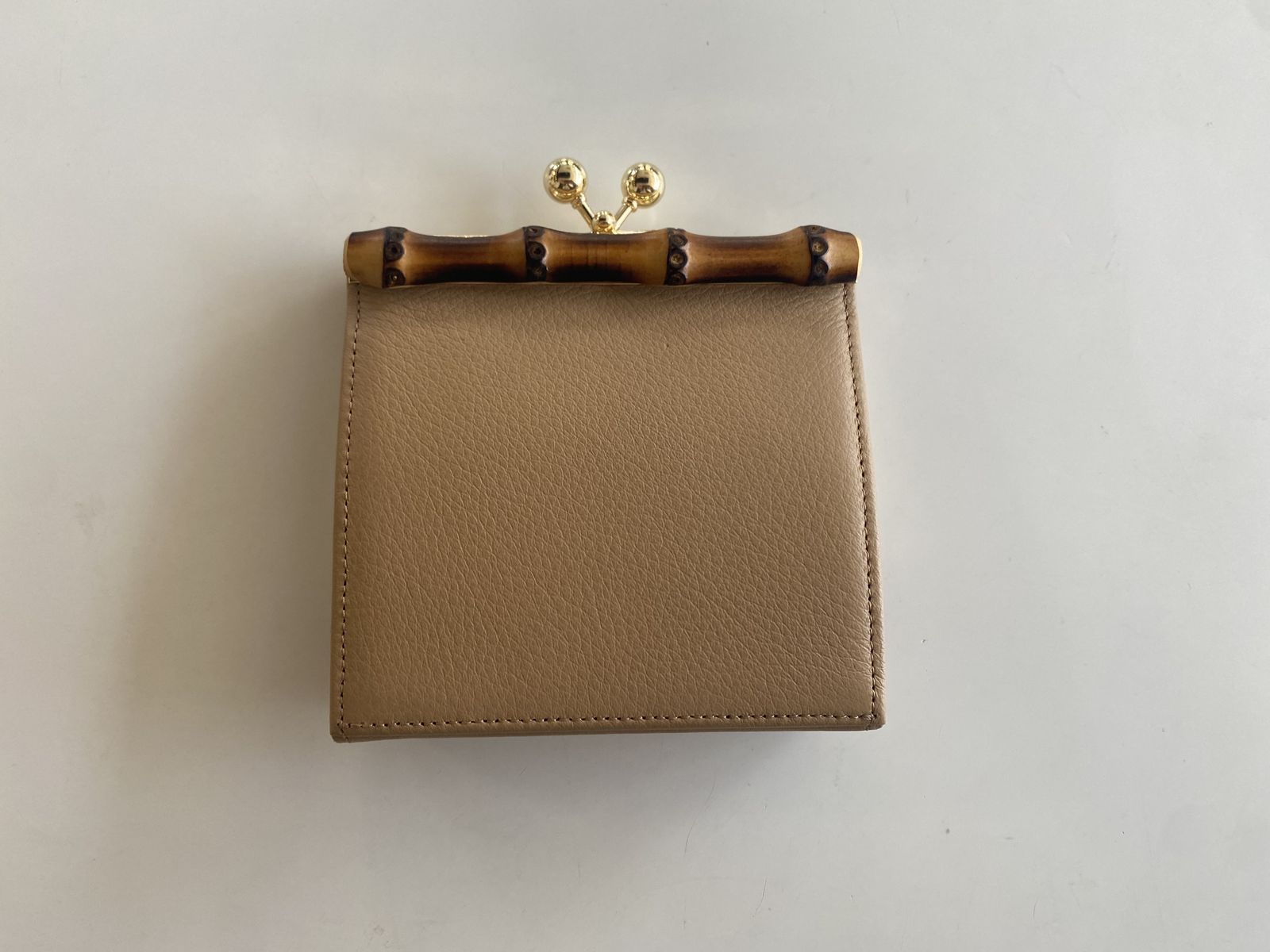 BAM SHORT WALLET がま口 モカ