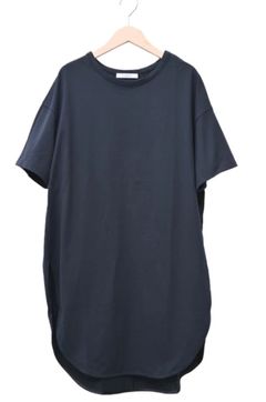 スワイマイ裾ラウンドチュニック ネイビー
