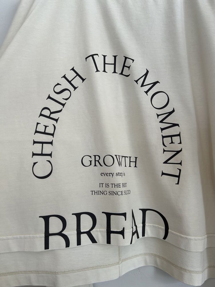 PYGMENT-DYED LOGO LONG T-SHIRT ベージュ