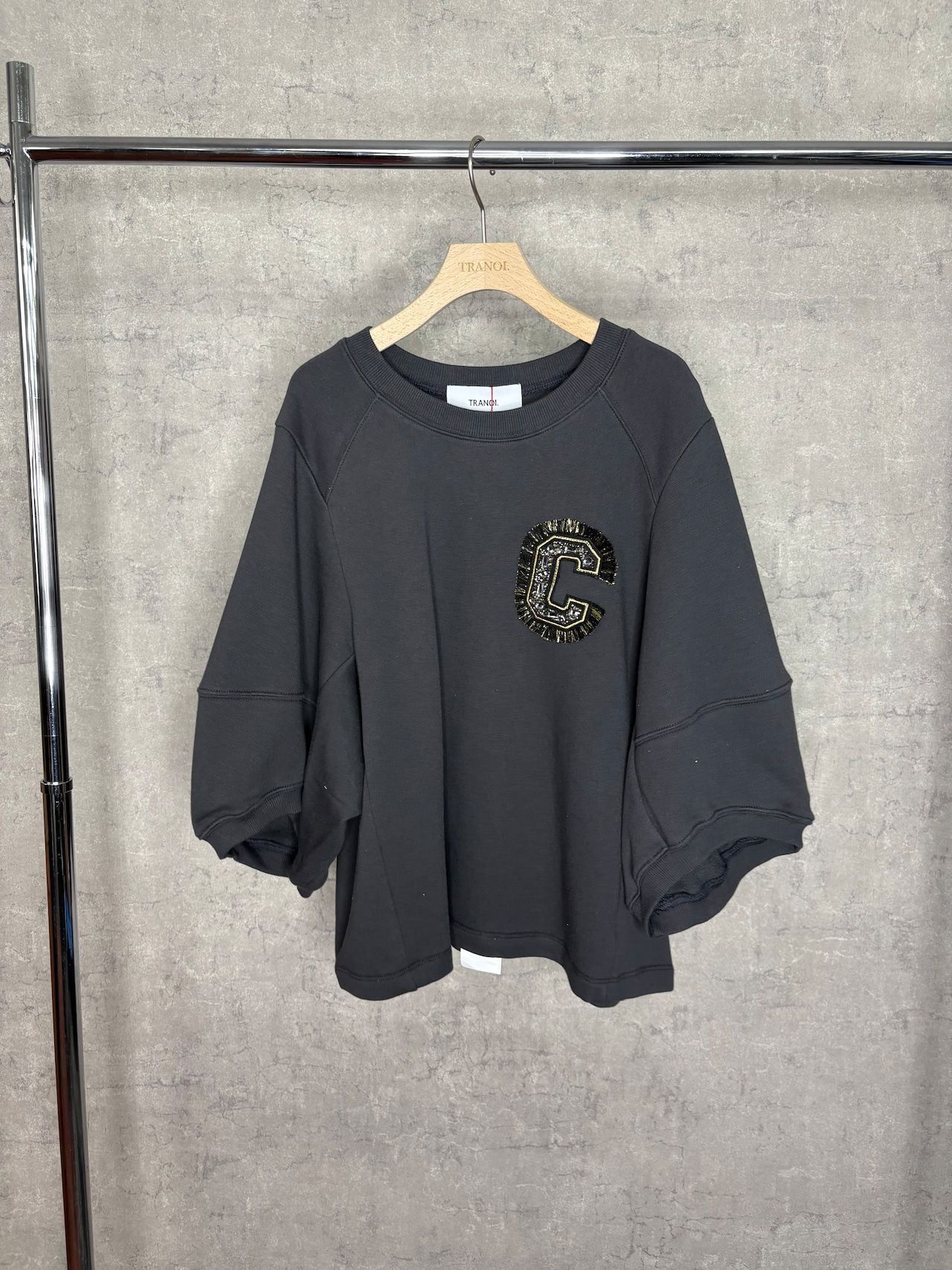 jewel C COCOON TOPS チャコール