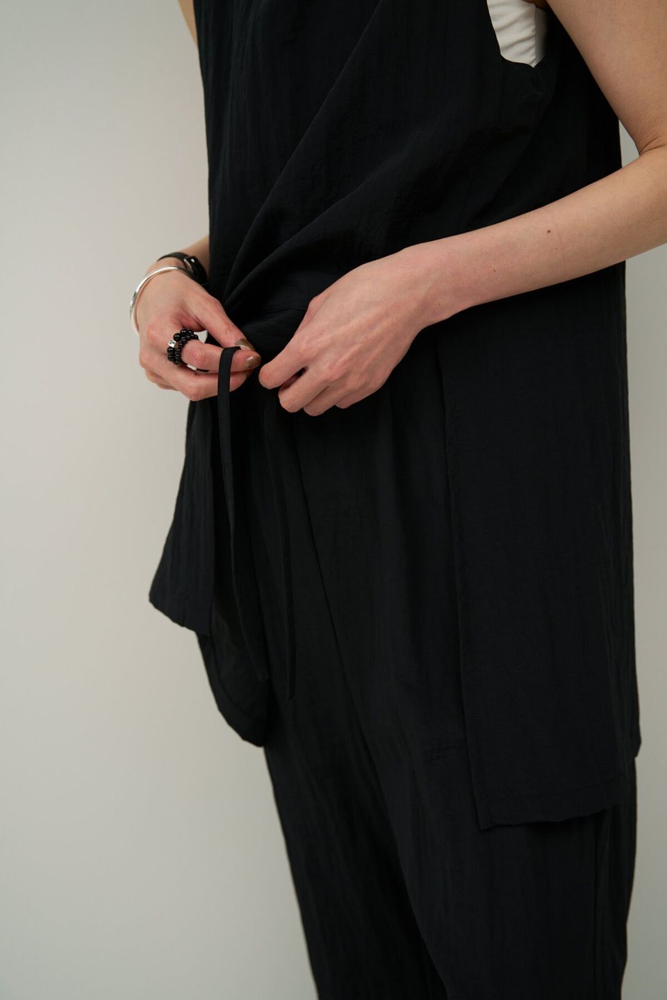 [3863-652BZ] チュニックコンビネゾン ライトベージュ