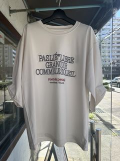 刺繍ロゴTシャツ アイボリー
