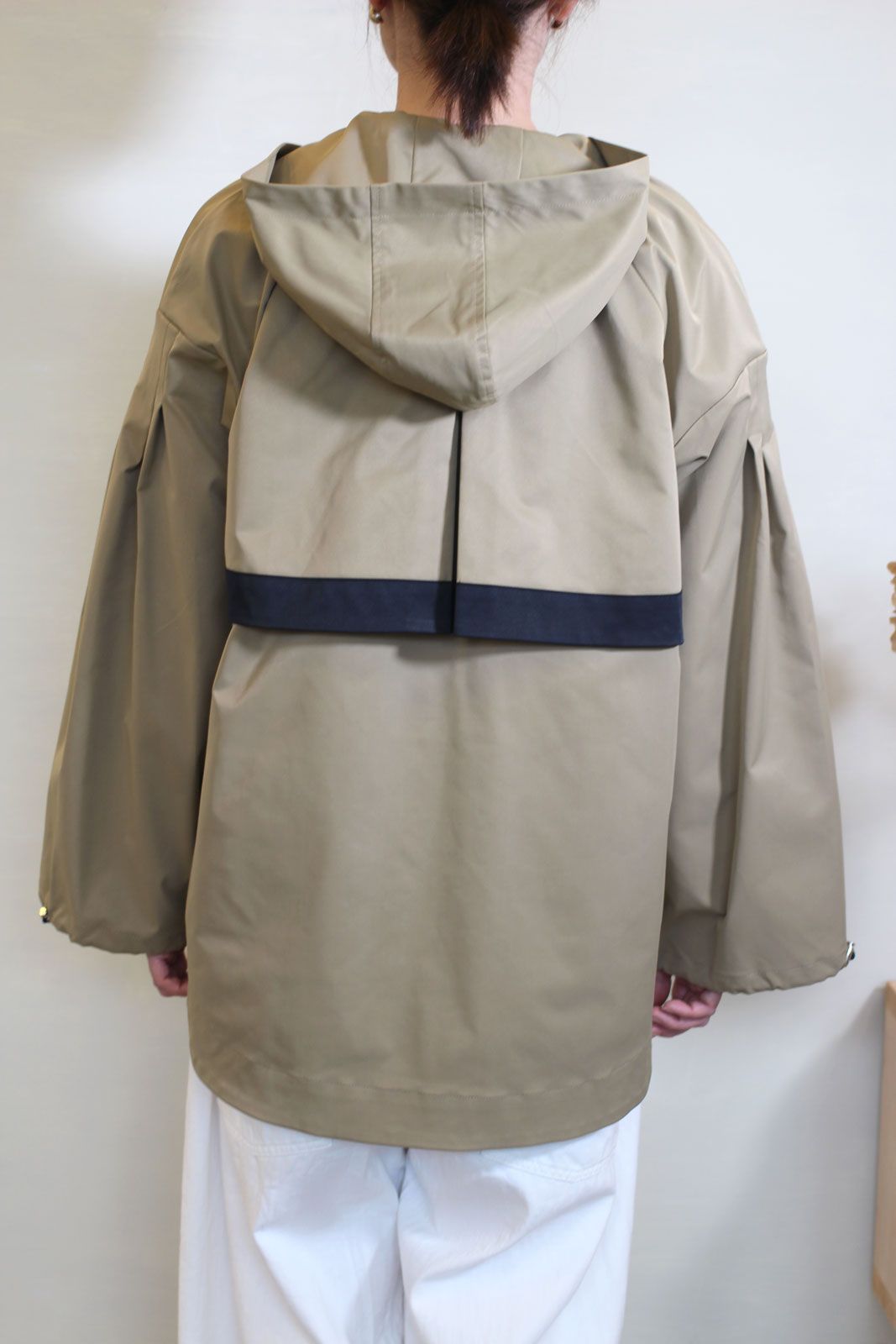 バックフレアパーカーブルゾン キャメル