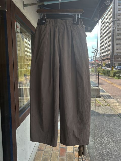 ライトナイロンワイドパンツ ダークグレー