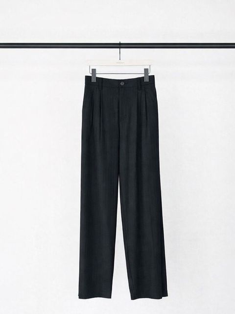 [3963-634MK] サイドタックワイドPT ブラック