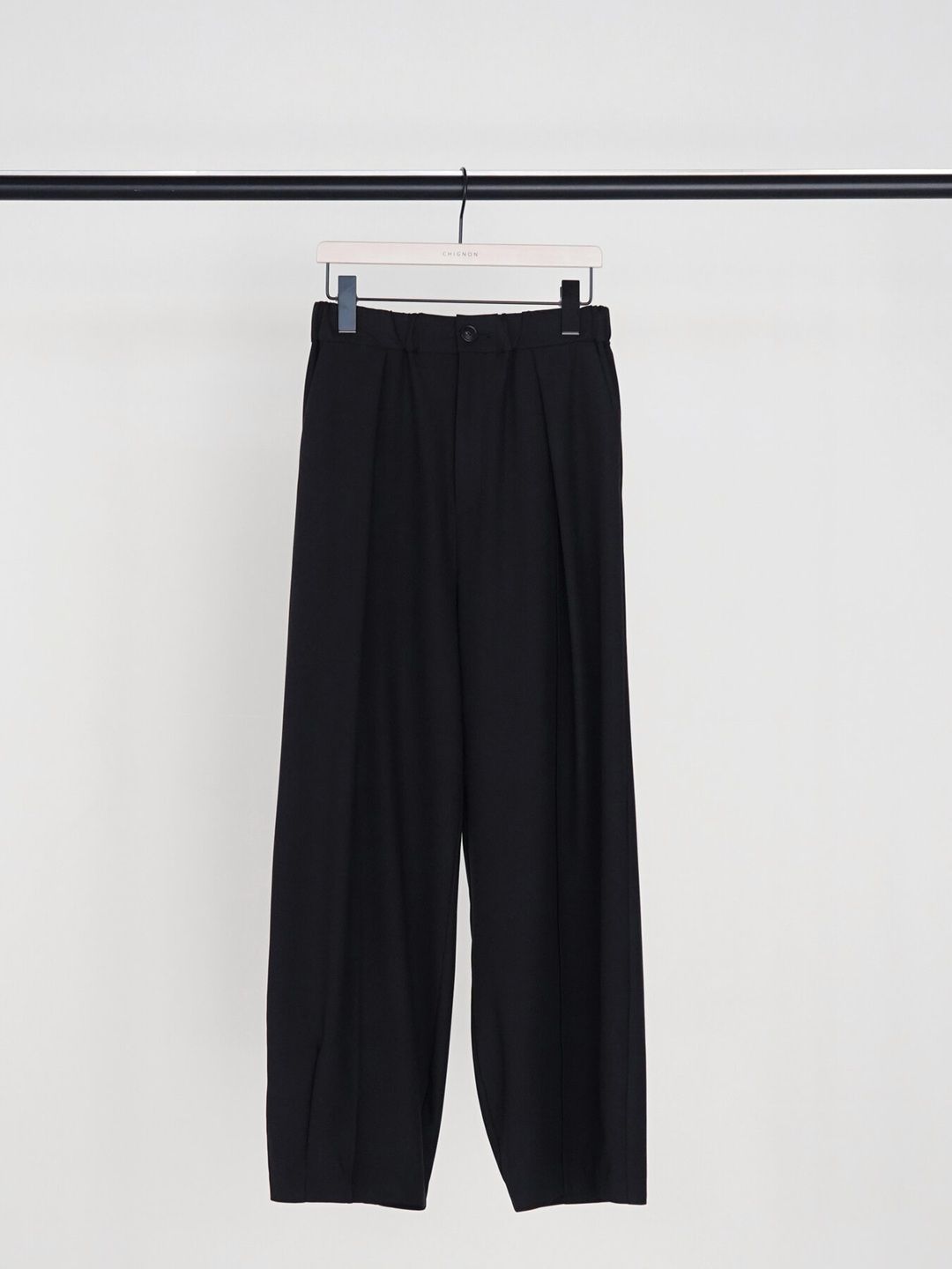 [3263-625MK] ドレープコクーンPT ブラック