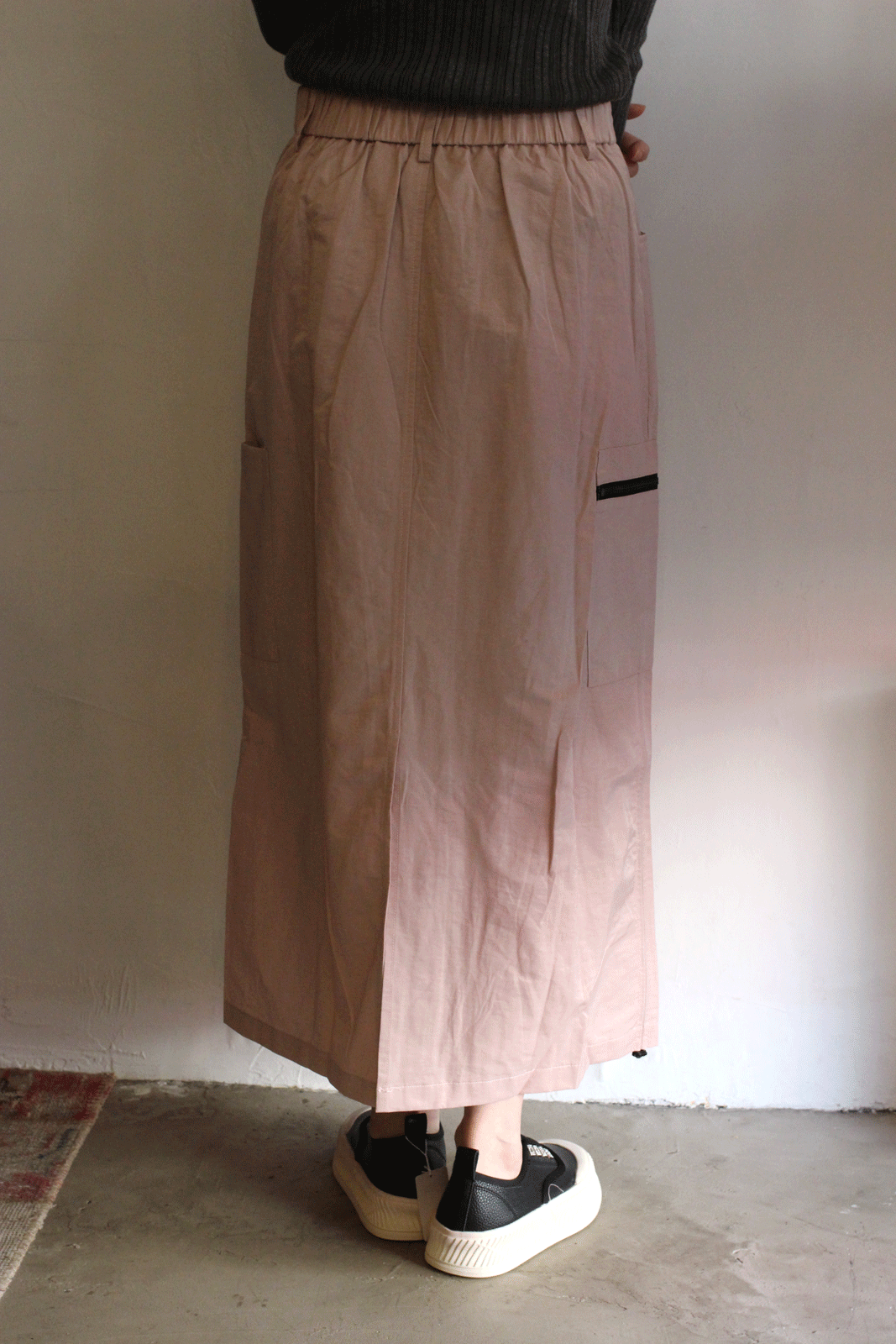 カーゴマキシスカート ピンク