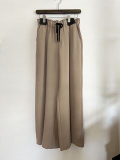 ダブルクロスワイドパンツ ベージュ