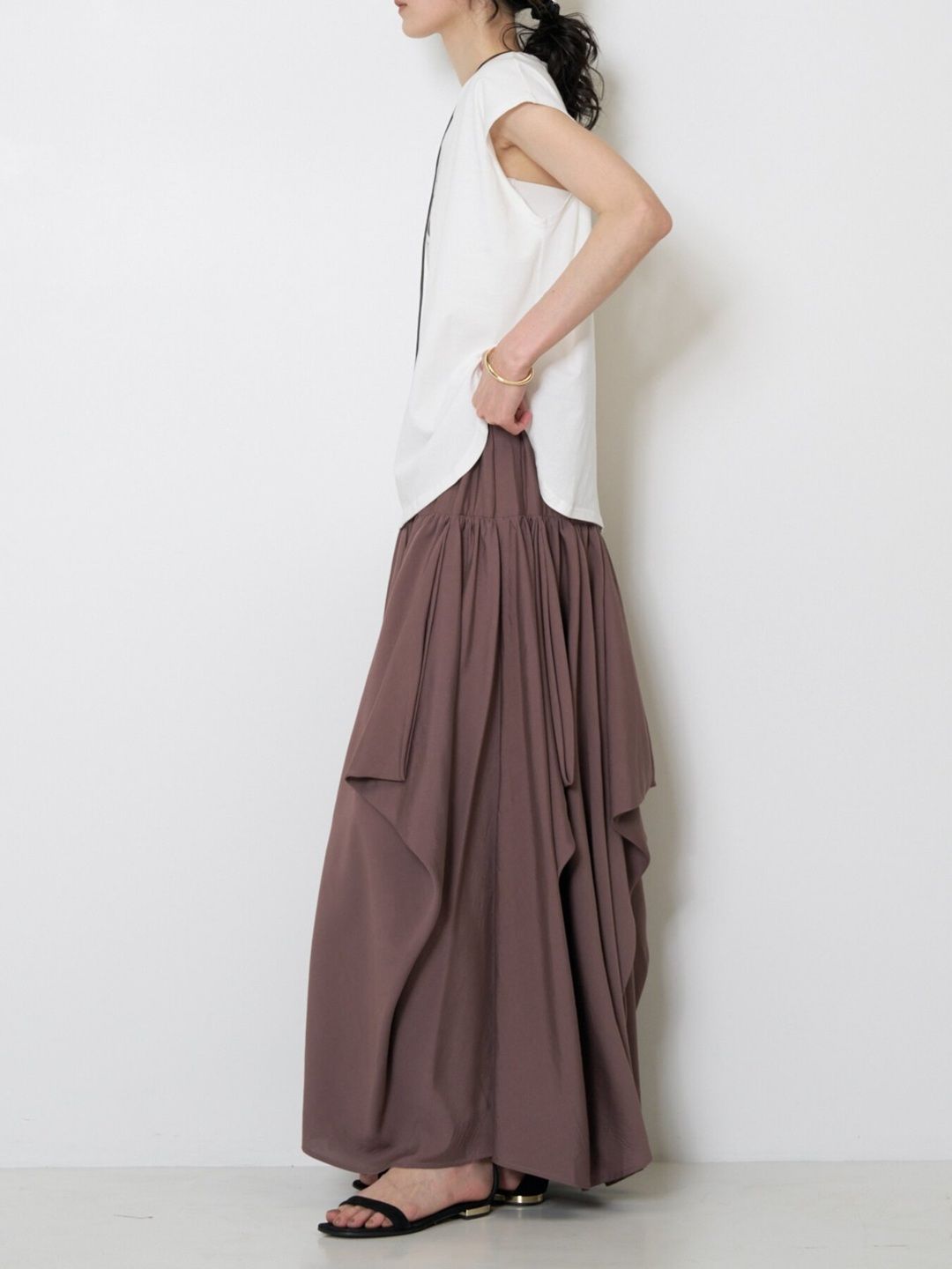 [2263-638NH] ドレーピングフォルムSK ライトグレー