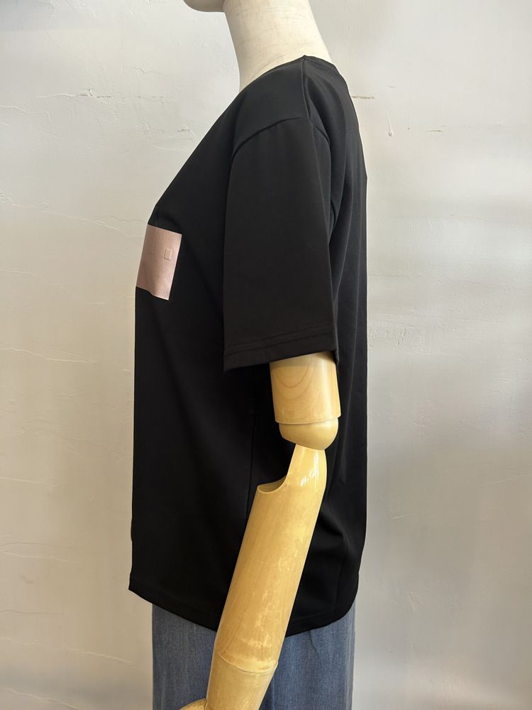 TRANOI.Tee ブラックxピンクゴールド