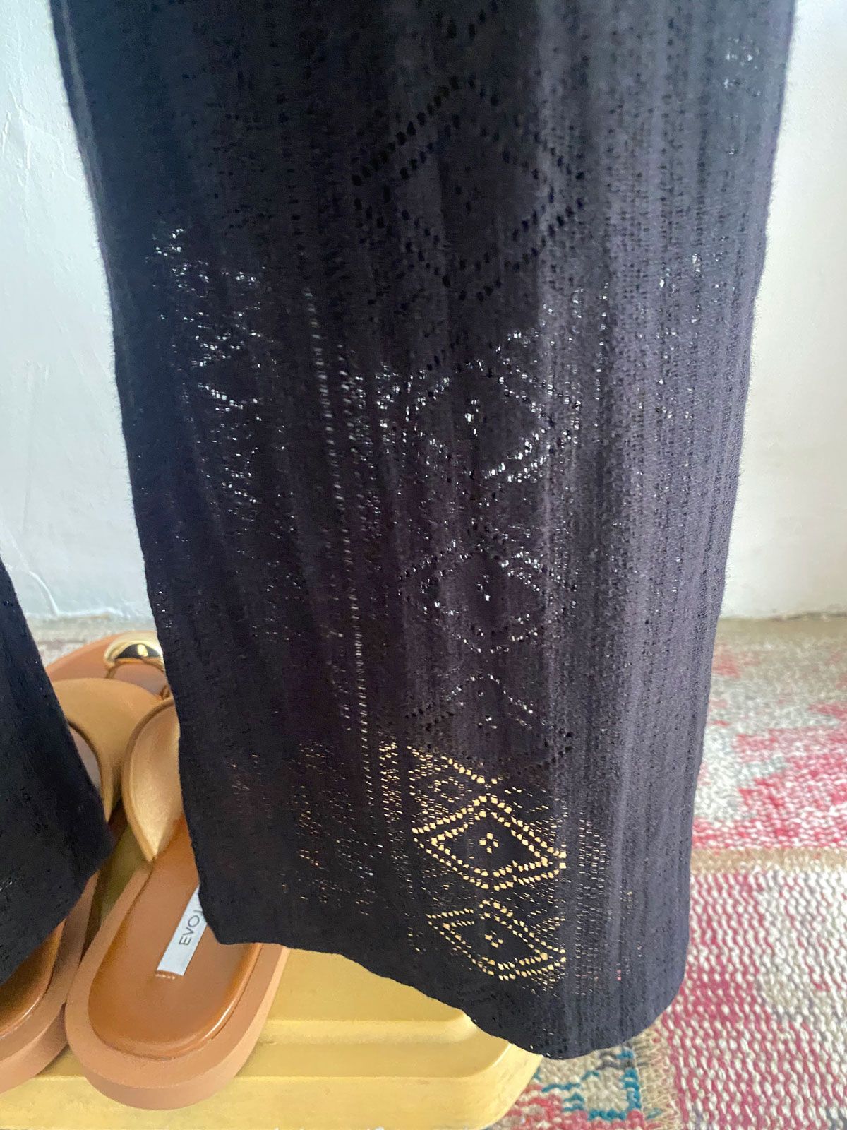 LACE PANTS ブラック