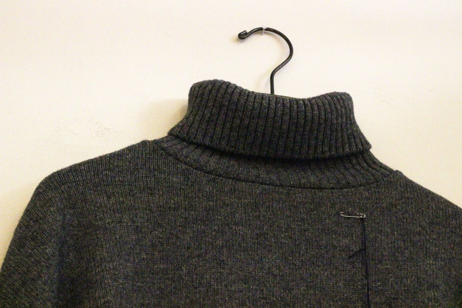 エアーヤーンコットンコモドニットタートル ヒストリーグレー