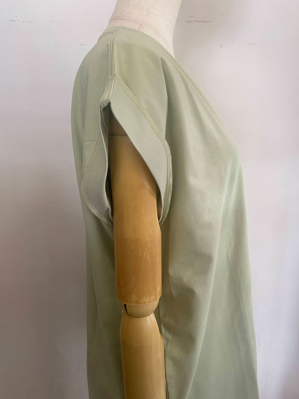 刺繍ロゴ入りカットT ミントグリーン