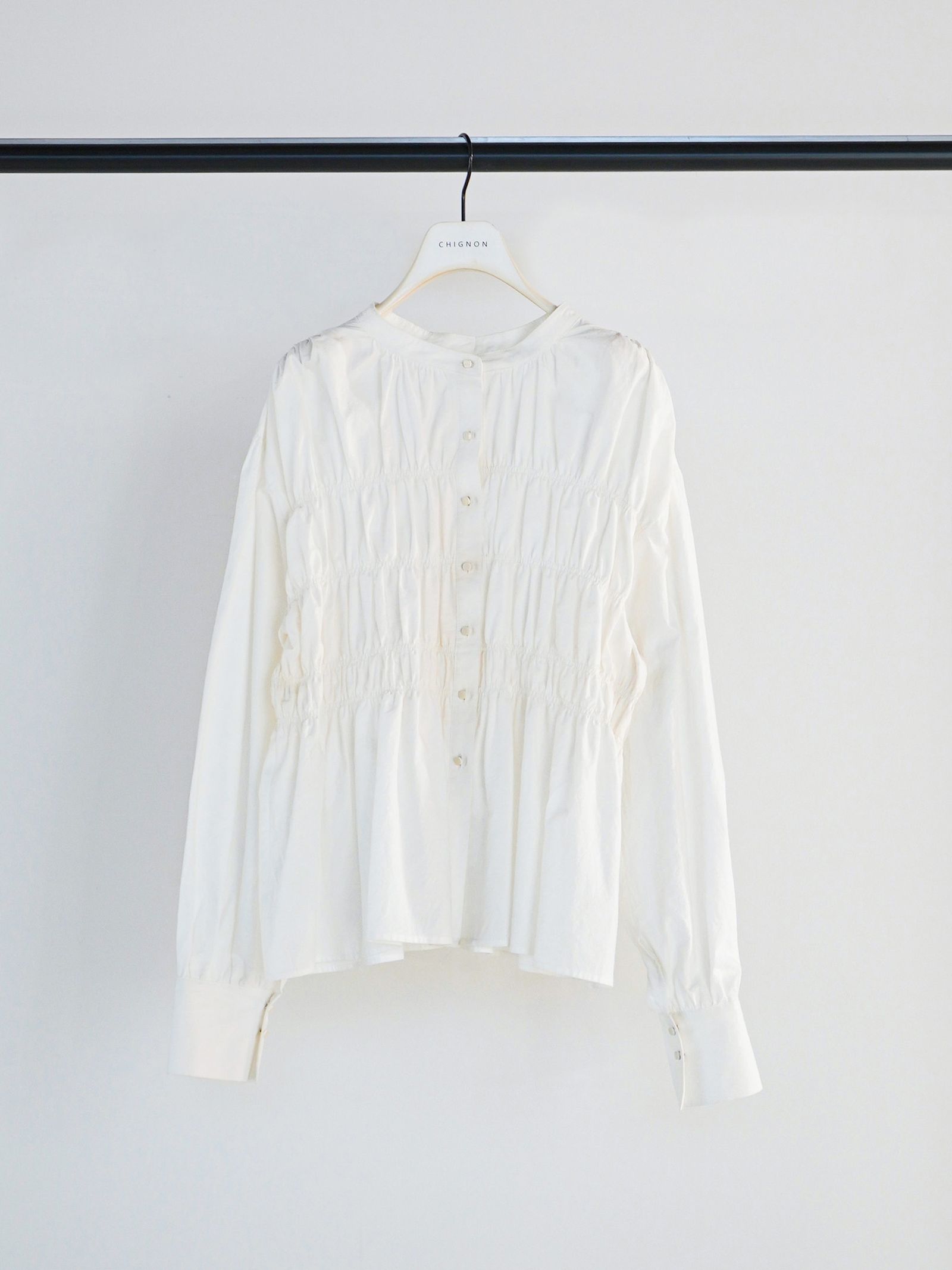 [1961-013KK] コットンシャーリングBL ホワイト