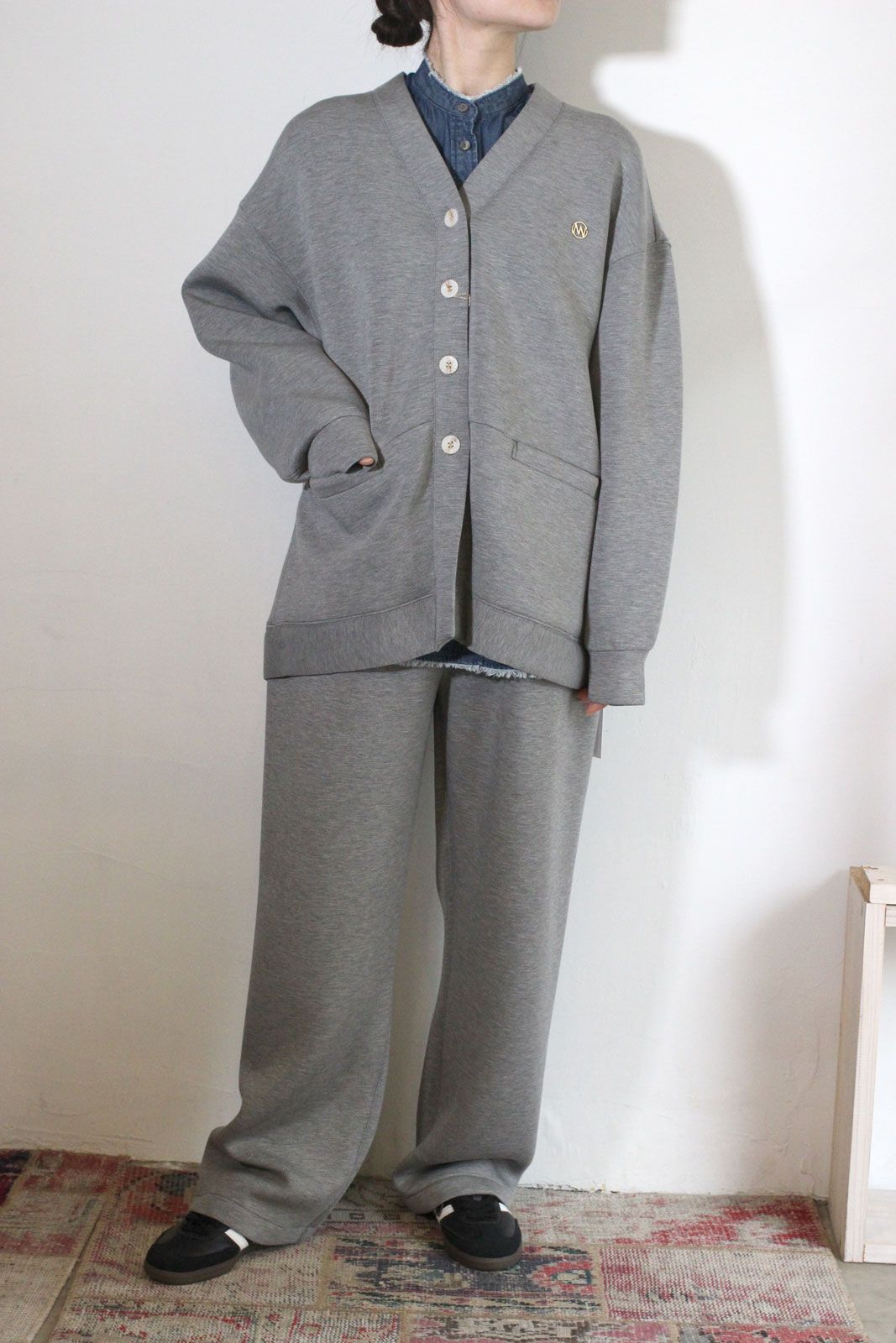 SPONDISH TUCK PT グレー