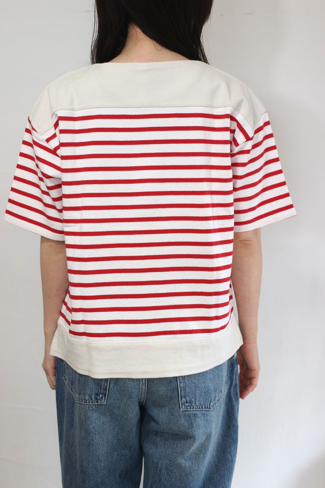 マルセイユボーダー半袖Tシャツ ブルー