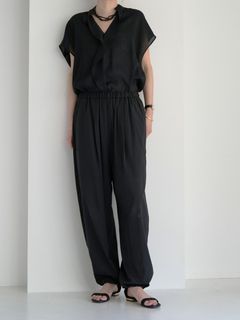 [3863-651BZ] シアーバルーンPT ブラック