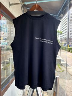 ミニロゴプリント フレンチトップス ブラック