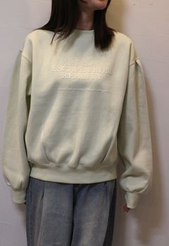 裏起毛 フロッキー ロゴスウェット ライム